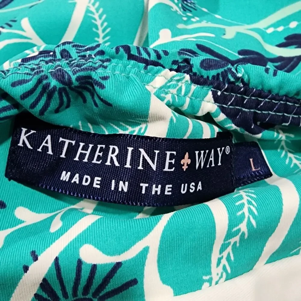 Katherine Way Skort Jellyfish Green/Blue Multicolor Golf  Women's Size Large - Picture 7 of 8
